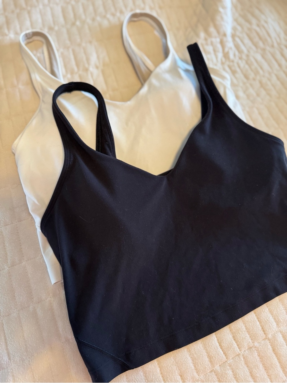 Lululemon Align Tank Tops - black and white